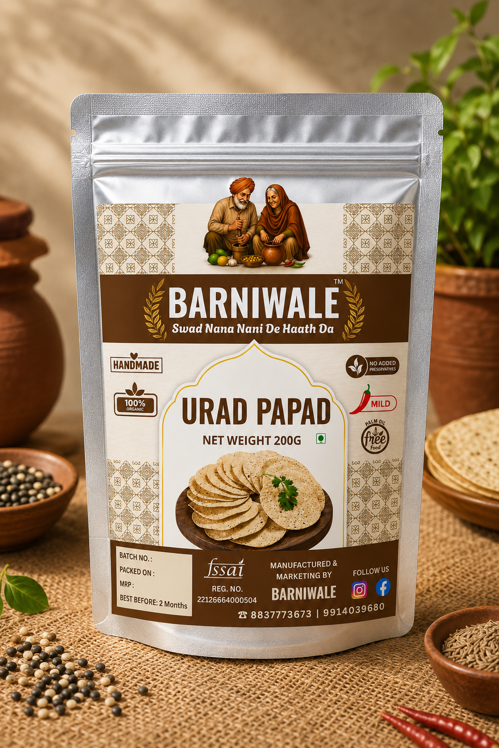 Urad papad