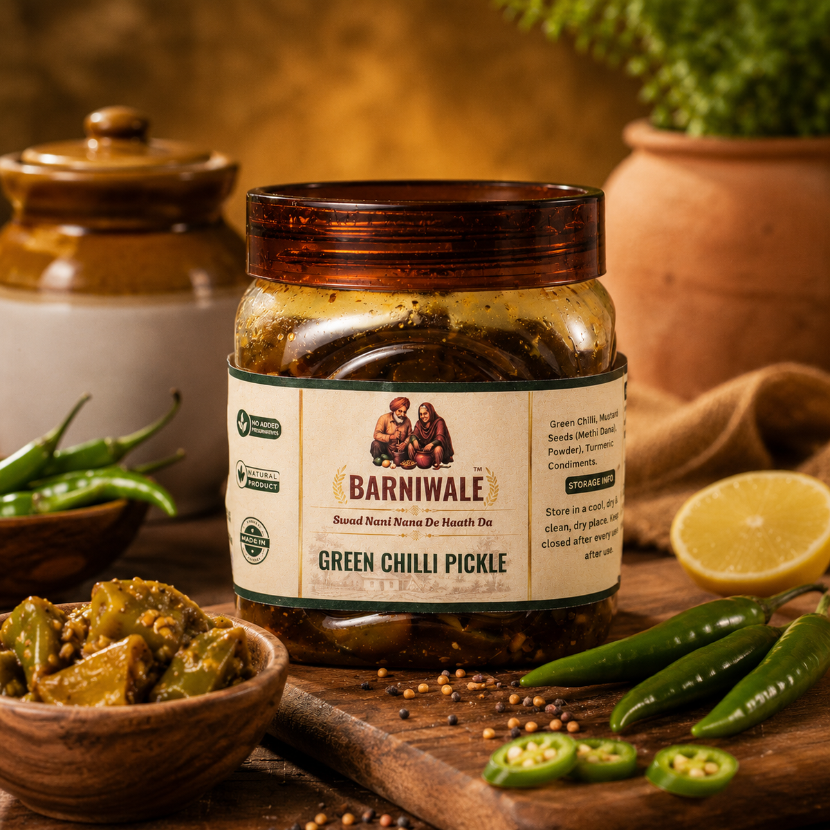 Green Chilli Pickle